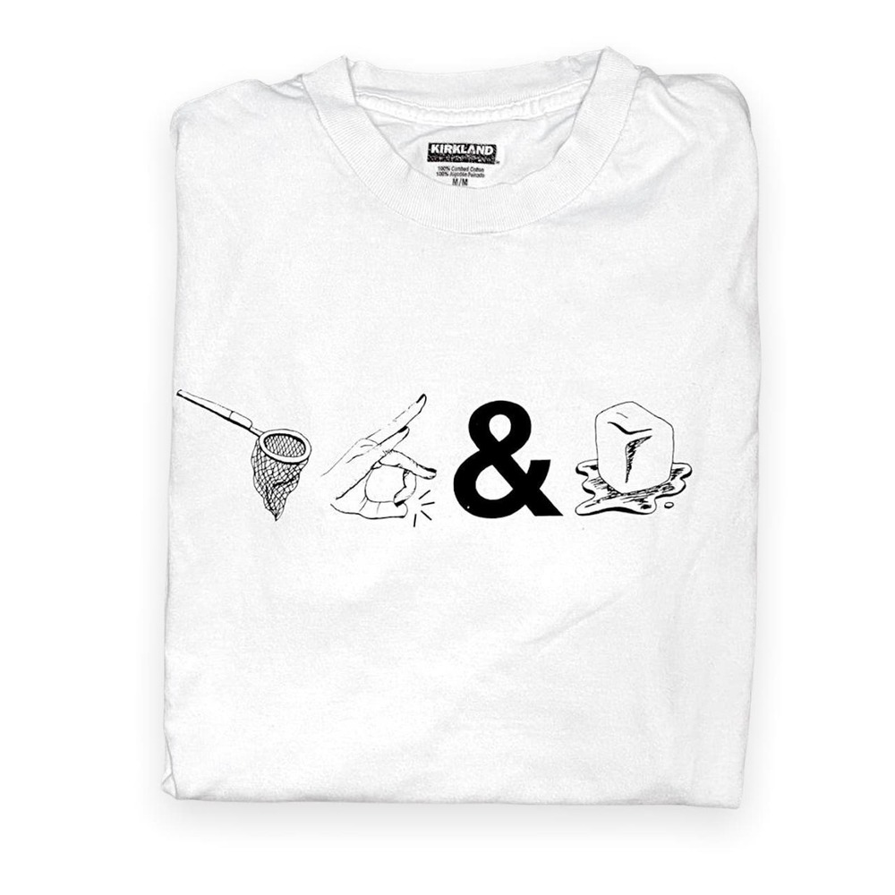 Netflix and Chill iconography T-shirt screen printed Size medium